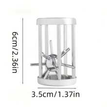 Stainless Steel Puzzle Ball, Challenging 3D Brain Teaser For Adults, Ideal Valentine's Day Or Birthday Gift For Men And Women, Fun Party Trick For Ages 14 And Up - A - View 2
