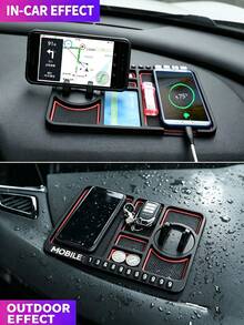 PAKRYS Multifunctional Car Anti-Slip Mat, Car Phone Holder, Non-Slip Adhesive Dashboard Phone Holder, Silicone Dashboard Car Mat - Multiple Styles - View 9