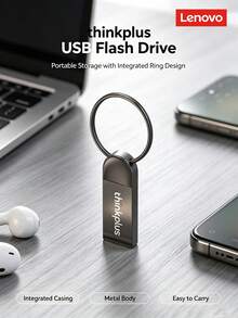 Lenovo Business Metal Shell Mini Keychain USB Flash Drive Plug And Play ...