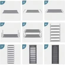 10-Layer Zipper Fabric Shoe Rack, Minimalist Dust-Proof Shoe Cabinet, Multi-Tier Shoe Storage Organiser, Portable Shoe Shelf For Dormitory, Bedroom, Student & Home Use - Brown - View 7