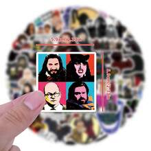 52pcs What We Do In The Shadows Stickers, Multicolor Pattern Stickers, Beautiful Stickers, Bottles, Decorative Paper, Scrapbooking, Diary, Laptop, Bumper, Skateboard, Water Bottle, Computer, Phone Greeting Cards, Photo Albums, Furniture, Stickers - 52 Random - View 2