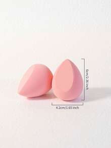 10pcs/20pcs Dual-Use Makeup Sponges, Multi-Color Latex-Free Reusable Washable , Soft Flawless Makeup Applicators For Powder, Liquid, Makeup Design, Travel Essential - Watermelon Pink - View 3