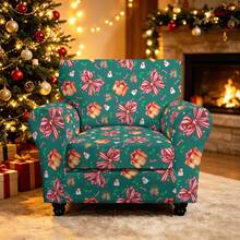 1pc Christmas Print Elastic 5-Piece Chair Cover Dust-Proof Living Room Bedroom Sofa Cover All-Season Universal Removable Washable - Multicolor - View 20
