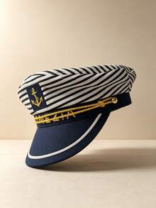1pc European And American Hot Selling Women Captain Hat Summer Breathable Captain Hat Cosplay Captain Hat Party Costume - Captain's Hat - View 4