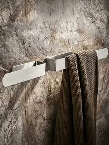 U-Shaped Wall-Mounted Towel Bar, No-Drill Bathroom Towel Rack, Multi-Functional Wall-Mounted Handkerchief Storage Hook, Space-Saving Kitchen Dishcloth Handkerchief Rack, Minimalist Wall-Mounted Bath Towel Storage Rack - Multicolor - View 3