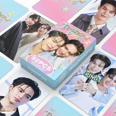 92pcs Teshowping Thai Star Popular CP Celebrity K POP Merchandise LOMO Collection Photocard, Photo Cards, Arirang, Bts21 Accessories, Bangtan, Photo Card, Photocard