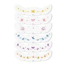3/2/1pc Random Colorful Floral Face Tattoos; Fresh And Dainty Flower And Butterfly Temporary Tattoo Stickers - Multicolor - View 8