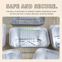 10/20Pcs Rectangular Silver Aluminum Foil Food Containers, 700ml Capacity, Disposable Takeout Boxes With Lids, Suitable For Oven, Air Fryer, Grill, Baking, Picnic Lunch Box - View 7