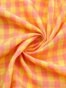 HHMC 1 lembar kain kotak-kotak vintage musim semi yang sudah dipotong, cocok untuk kerajinan DIY, patchwork, menjahit, ikat rambut, dan kain latar DIY. - Beraneka warna - View 25