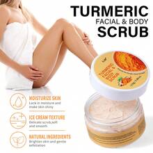 Turmeric Foot Scrub, Mild And Fine Scrub Particles Deep Cleansing, Softening Chicken Skin, Creating Even Skin Tone, Making The Skin Look Smoother And More Delicate, Suitable For All Skin Types - Turmeric - View 5
