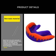 1 Box Football Basketball Rugby MMA Mouth Guard (Mouthpiece, EVA Material), Anti-Wear, Shock-Absorbing, Sports Protection Increased By 30%, Essential For Boxing Taekwondo, Combat Sports Protective Gear, Suitable For Teenagers And Adults - Multicolor - View 7