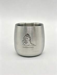 Children's 304 Stainless Steel Double-Wall Water Cup (Cartoon Bear, Tiger, Dinosaur) – Baby Feeding Cup/Home Tableware - Multicolor - View 8
