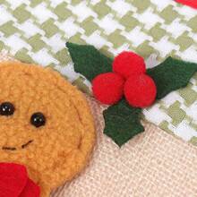 1/2pcs Gingerbread Man Refrigerator Door Handle Covers, Holiday Handle Protectors, Creative Christmas Decor Refrigerator Handle Covers, Suitable For Refrigerator, Dishwasher, Microwave, Oven, Party Decoration, Kitchen Christmas Decor - Gingerbread Oven Mitts - View 9