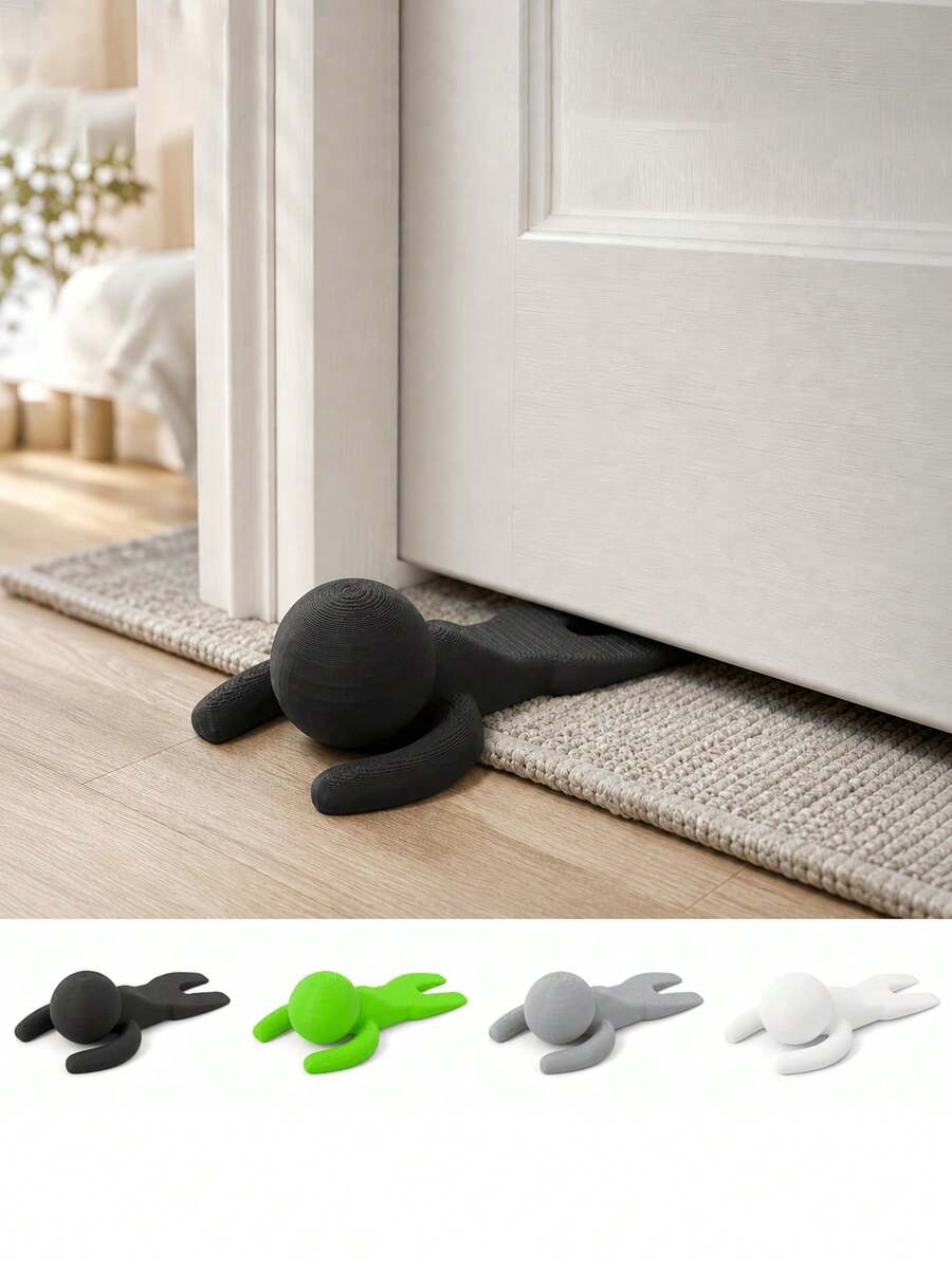 Door Stopper, Door Wedge, Door Block, Doorstop Device, Door Impact Protector. Keeping Door Still, Home Product, Door Plug, Windproof Door Stopper. Movable Door Block, Silent And Non-Slip Design. - Multicolor - View 1