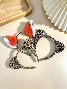 1pc New Nick Wilde Fox Ear Headband - Cute Party Hair Accessory, Adorable Character Design, Valentine's Day Gift & Everyday Cosplay Prop, Birthday Decor, Party Decor, Boyfriend Gift, Birthday Gift, Random Color/Style - Brown - View 9
