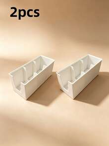 Tea Bag Storage Box Desktop Divided Organizer Rack, Home Kitchen Coffee Pod & Seasoning Packet Organizer Box, Cabinet Drawer Tea Bag Plastic Storage Box - Multicolor - View 15