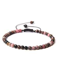 4mm Fine Bead Bracelet, Adjustable Natural Stone Semi-Precious Gemstone Yoga Beads Handmade Bracelet Jewelry - Bracelet - View 47