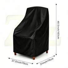 Sarung Kursi Teras yang Dapat Ditumpuk & Sarung Tahan Air untuk Furnitur Luar Ruangan - Sarung Kursi - View 7