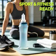 Outdoor Soft Water Bladder Portable Foldable Cycling Soft Water Bottle Sports Hiking Trail Running Backpack TPU Soft Water Bottle - Multicolor - View 10
