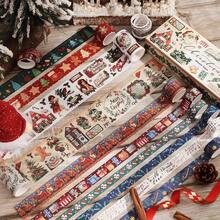 20 Gulungan Pita Washi Natal - 5 Ukuran Campuran, Pita Perekat Motif Salju dan Rusa, Sempurna untuk Dekorasi Perencana, Kartu Buatan Tangan, dan Scrapbooking Liburan, Hadiah Ideal untuk Pecinta Kerajinan Tangan - beraneka warna - View 6