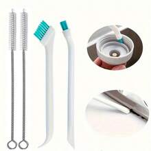 4-Piece Multi-Function Kitchen Cleaning Brush Set - Spiral Brush, Suitable For Cleaning Cups, Bottles And Milk Bottles, Manual Operation, No Electricity Required, Perfect For Home Use - 4-piece Set - View 1