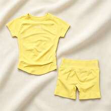 Women Two-Piece Outfits - Light Yellow - View 11
