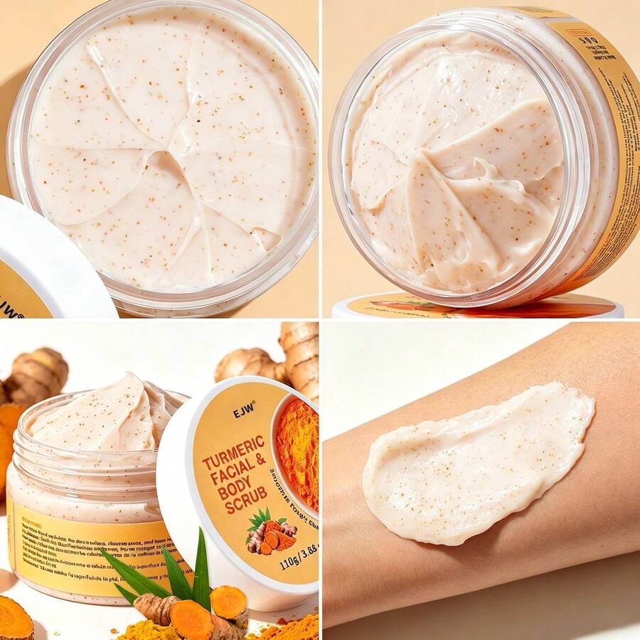 Turmeric Foot Scrub, Mild And Fine Scrub Particles Deep Cleansing, Softening Chicken Skin, Creating Even Skin Tone, Making The Skin Look Smoother And More Delicate, Suitable For All Skin Types - Turmeric - View 1