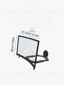 1pc 12/16/18 Inch Ultra HD Phone Screen Magnifier, Newly Upgraded 3D Curved Screen, Foldable & Telescopic, Phone Desktop Stand, Anti-Blue Light Lens, Eye Protection - Multicolor - View 4