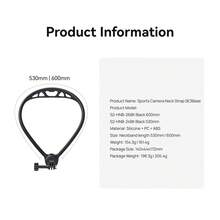 TELESIN SE3 Base Neck Mount For Action Cameras Soft Cushioning Flexible Storage Chest Strap Necklace Holder Universal 3-Prong Adapter Hands-Free Neck Mount For First-Person Perspective Video Recording - View 12