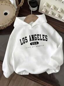 3pcs-Tween Girl 3 Pieces Set, Fun Print Thermal Lined Sweatshirt, Warm And Comfortable For Autumn/Winter - Black - View 4