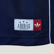 Adidas Originals CALI Men's Short Sleeve Fashion Versatile Retro Minimalist Crew Neck Striped T-Shirt Blue - Blue - View 7