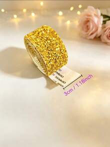 1pc Self-Adhesive Resin Rhinestone Strip Clothing Accessory, DIY Rhinestone Decor - Multicolor - View 16