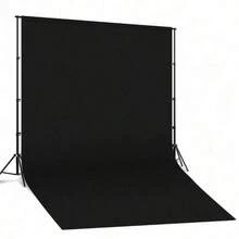 1. Latar Belakang Fotografi (Tersedia dalam Berbagai Ukuran dan Warna) - Latar Belakang Elegan untuk Potret dan Fotografi Studio; Terbuat dari Bahan Vinyl, Cocok untuk Ulang Tahun dan Berbagai Perayaan; Desain Minimalis, Bahan Ringan. - Hitam - View 1