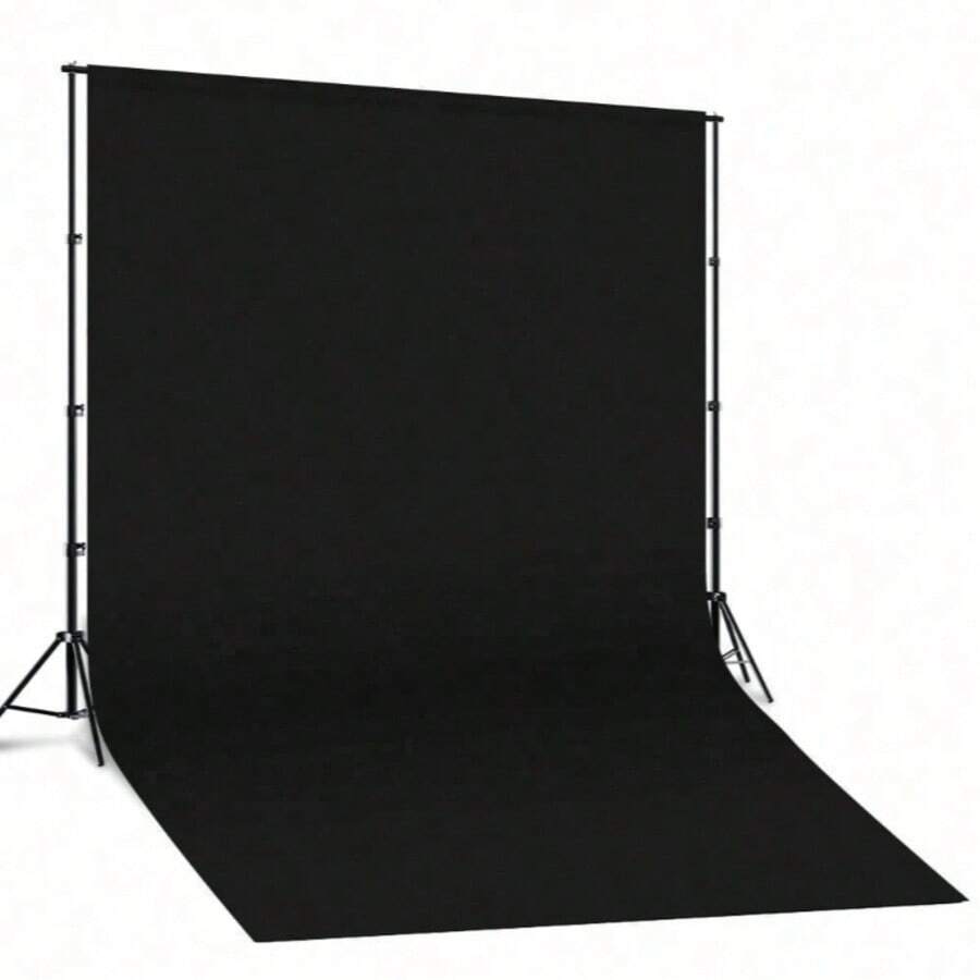 1. Latar Belakang Fotografi (Tersedia dalam Berbagai Ukuran dan Warna) - Latar Belakang Elegan untuk Potret dan Fotografi Studio; Terbuat dari Bahan Vinyl, Cocok untuk Ulang Tahun dan Berbagai Perayaan; Desain Minimalis, Bahan Ringan. - Hitam - View 1