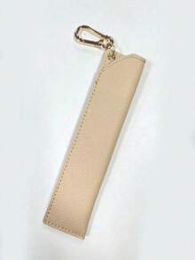 Minimalist Leather Pen Case, Korean/Japanese Style Portable Pen Pouch, Suitable For Business Fountain Pens And Ballpoint Pens Storage, Student Stationery Organizer, Bag Charm Keychain, Multi-Functional Pen Holder - Z - View 13