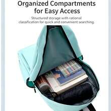 A Fashionable Backpack, Unisex, Suitable For All Seasons, Cute Print, Ideal For Students' Daily Commute, Essential For Travel And Outings, Large Capacity Compartment Can Store Laptop And Various Learning Supplies, Backpack. - Backpack - View 3