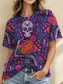 Plus Size Sleep Tops - Multicolor - View 1