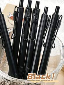6 Packs Black Warrior Pens - 0.5mm Point, Smooth Writing, Plastic - Suitable For School And Office, Back To School - Multicolor - View 6