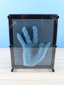 1pc Square Plastic 3D Pin Art Hand Mold - Magic Transformable Pin Sculpture Toy, Personalized Collectible, DIY Mold - Multicolor - View 7
