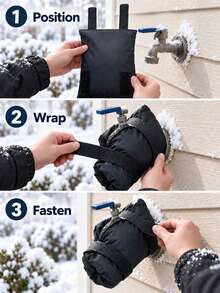 Thickened Faucet Anti Freezing Insulation Cover Outdoor Water Pipe Anti Freezing Dust Cover To Prevent The Faucet From Freezing Winter Insulation Artifact Reusable Easy To Remove For Home Garden Kitchen Various Outdoor Environments Winter Essential - A - View 4