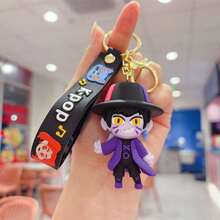 Hasbro Gantungan Kunci Karakter Kpop Demon Hunters Lucu, Figur PVC 3D, Gantungan Kunci, Liontin Ransel, Boneka Iblis Harimau Biru Kartun, Hiasan Tas, Hadiah untuk Penggemar - Gaya acak - View 3