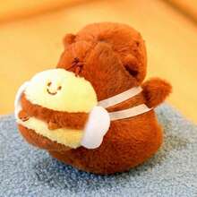 Capybara Plush Doll Cartoon Keychain Pendant, Soft Plush Doll Backpack Pendant, Car Bag Keychain Decoration Gift Keychain, Capybara, Capybara Plush, Capybara, Crochet Capybara, Capybara Bag - Multicolor - View 29