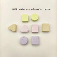 3PCS Fresh Creative Cookie Shaped Pencil Sharpeners - Random Style - Creative Pencil Sharpener Mini Compact Student Pencil Sharpener - A - View 7