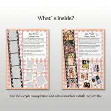 1pc Custom Photo Collage For Best Friend Template Custom Poster, Personalised Best Friend Definition Print Customized Wall Art, Birthday Gift For Best Friend Pictures Custom Photo, Customizable Things, Room Decor, Optional Frame - Multicolor - View 3