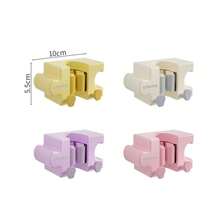 Soporte de Fregona Colorido, Gancho de Pared para Baño, Almacenamiento Colgante y de Pared sin Taladro - A - Ver 2