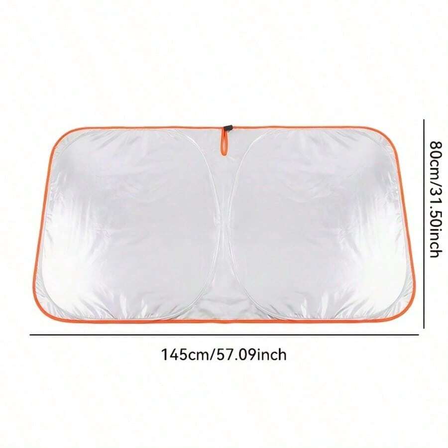 1pc Car Front Windshield Sun Shade, Car Sun Shade, Foldable Car Windshield Sun Umbrella, Convenient Storage Design, Foldable Car Sun Curtain, Summer Car Interior Cooling Device, No Drilling Car Sun Shade Cover, Full Edge Seamless Fit, Car Privacy Curtain, Compact Storage In Car Door Storage Bag, Universal Fit For Sedan, SUV And Truck, Car Interior Protection Accessory, Suitable For Most Vehicles, Easy To Store, Car Accessory - Multicolor - View 1