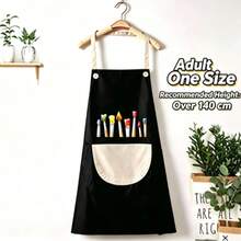 Children's Apron, Adjustable Waterproof Painting Apron With Pockets, Boys & Girls Painting, Cooking, Baking, Gardening, Craft Apron - Multicolor - View 9