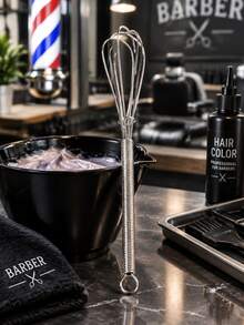 WANMEI 1/5Pcs Professional Handheld Hair Dye Mixing Stick, Used For Evenly Mixing Hair Dye, Bleach And Developer, Professional 2-In-1 Hair Dye Tool With Mixing Stick And Dyeing Brush, Multi-Functional Hair Dye Brush Suitable For Hair Salon, Barber Shop And Home Use, Can Precisely Apply Hair Dye Color - Silver - View 7