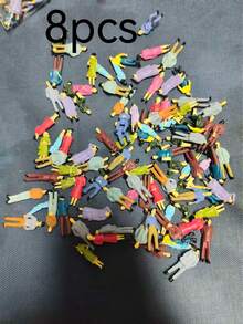 Figur miniatur ini terbuat dari plastik ABS berwarna-warni. Dengan warna-warna cerahnya, figur ini ideal untuk proyek DIY yang melibatkan model kereta api, diorama, model arsitektur, dan berbagai adegan lainnya. Cocok untuk usia 14 tahun ke atas. - Boneka warna-warni - View 10