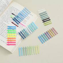 1 buah PET Arrow Index Tab, Semi-Transparan, Dapat Ditulis, Warna Fluorescent Morandi, Lipatan N, Perekat, Pembatas Halaman, Label Klasifikasi Buku, Label Catatan Bacaan Siswa, Tab Indeks Klasifikasi Dokumen Kantor - Satu-Ukuran - View 1